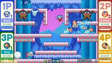 スノーブラザーズスペシャル』先行レビュー。敵を閉じ込め蹴り飛ばす爽快アクションに、やりこみ度◎な新要素が追加。敵を操作できるモードが楽しすぎて時間が溶ける