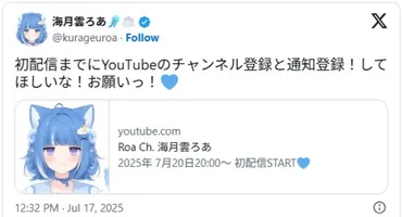 海月雲ろあの謎？個人勢VTuberのデビューと転生疑惑、そして今後の展望個人勢VTuber海月雲ろあ、デビュー！