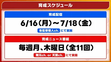にじさんじ甲子園2025 6月16日から約1ヶ月の育成期間が開始にドラフト会議に約25万人の視聴者集まる